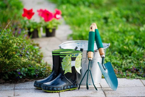 Patio cleaning in Chislehurst removing moss and dirt from paving