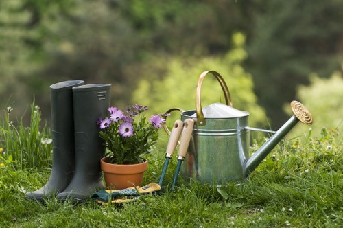 Residential lawn mowing in Chislehurst with tidy borders